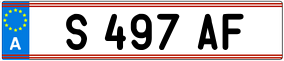 Trailer License Plate